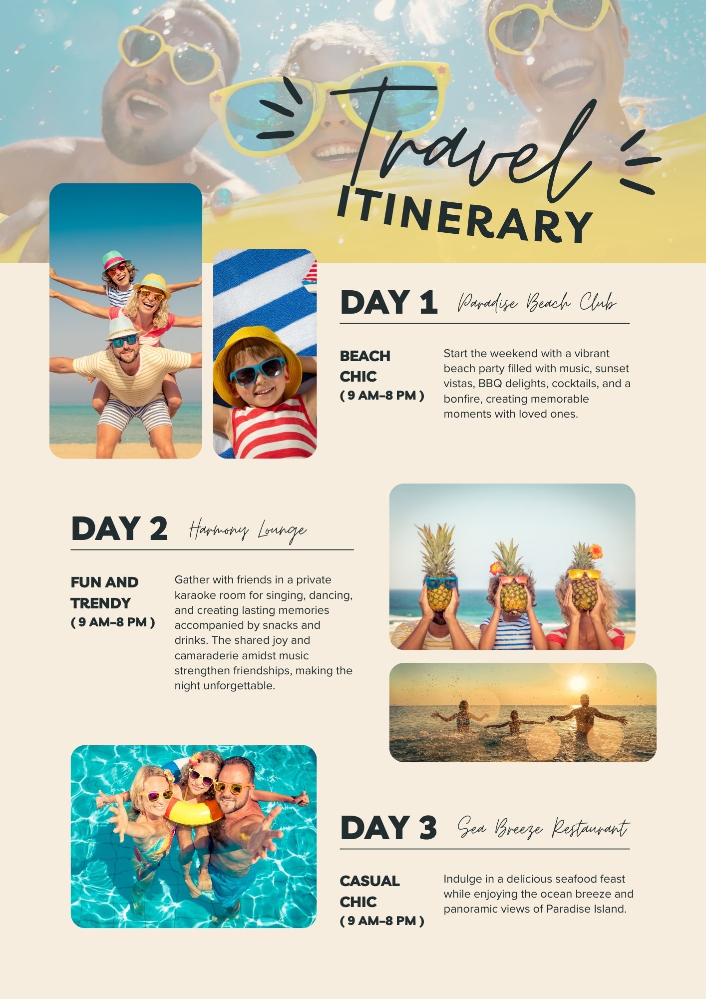 Travel Itinerary Template
